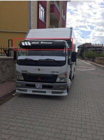 Resim Garage453 Mitsubishi Temsa F839 859 Ön Cam Güneşliği Mika Parlak Siyah 