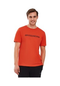 Resim Skechers Graphic T-shirt M Short Sleeve Erkek Turuncu Tshirt S212960-700 Turuncu 
