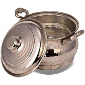 Resim Turna Bakır Maraş Güveç Tencere 1 No 18 Cm El Dövme Nikel Turna8171 2 