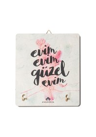 Resim Anadoliamağazacılık Evim Evim Güzel Evim Çiçekli Dekoratif Askılık Diğer 