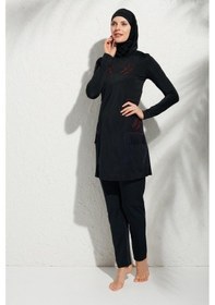 Resim Pierre Cardin 191913 Uzunkollu Aplikeli Tesettür Mayo 