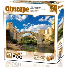 Resim Nessiworld Ks Games Old Mostar Bridge Bosna-Hersek Puzzle 500 Parça 