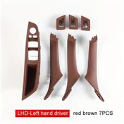 Resim Dashanshop Kırmızı Kahverengi Sol Direksiyon Bmw 5 Serisi F10 F11 Kapı Kolu Seti 