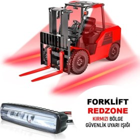 Resim Reycar Forklift Redzone Kırmızı Bölge Güvenlik Işığı 10-80V RY313164 