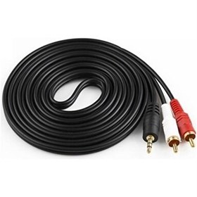 Resim RC-03 1.5 Metre 3.5 MM + Rca Bilgisayar Amfi Arası Aux Rca Kablo 