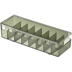 Resim Ganzhoushop Kablo Yönetim Kutusu Şeffaf Güç Kablosu Düzenleyici 8 Bölmeli Elektronik Düzenleyici Kapaklı Ofis Masası Saklama Kutusuyeşil 