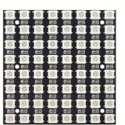 Resim WS2812 LED Modülü, 8x8 5V 5050 RGB Tam Renk 64 Bit Manyetik Boncuklar, Arduino ile Uyumlu - Yüksek Hızlı Veri Aktarımı, Güçlü Çekme Gücü, Pil Gerektirmez, Arduino Projesi için Elektronik Parçalar 