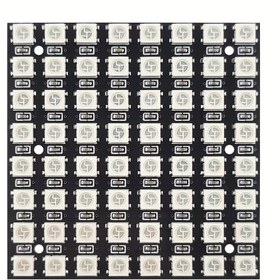 Resim WS2812 LED Modülü, 8x8 5V 5050 RGB Tam Renk 64 Bit Manyetik Boncuklar, Arduino ile Uyumlu - Yüksek Hızlı Veri Aktarımı, Güçlü Çekme Gücü, Pil Gerektirmez, Arduino Projesi için Elektronik Parçalar 