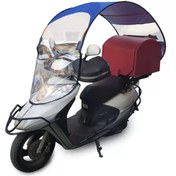 Resim mototente Motosiklet Kumaş Tente Yanları Açık Yağmurluk, Güneşlik 