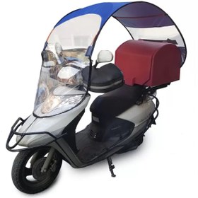 Resim mototente Motosiklet Kumaş Tente Yanları Açık Yağmurluk, Güneşlik 