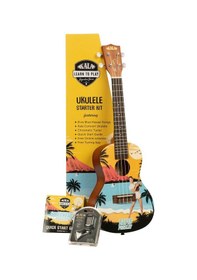 Resim Kala Elvis Blue Hawaii Concert Ukulele Eğitim Seti 