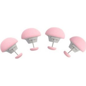 Resim Pembe 4 Adet Mantar Macaron Şekilli Çarşaf Toka Klipleri Yorgan Sabitleyici Tutucu Battaniye Klip Kapak Raptiye Bir Anahtar Kilidini Kaymaz 