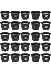 Resim Skycity 25 Adet Siyah Plastik Hidroponik Ağızlı Sıcaklık Kasesi - İyi Su Tüketimi, Hava Dolaşımı Ve Besin Emilimi İçin Tarım Aletleri 