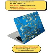 Resim MacBook Air M2 13.6" A2681 Uyumlu Açık Yeşil Koruyucu Sticker Laptop Kaplama Kılıf FLOWER03NL McStorey