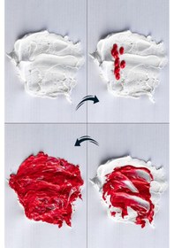 Resim Rölyef Pasta 3,5 Kg Büyük Kova Beyaz Stencıl Spatul Doku Tarağı Set Karışık 