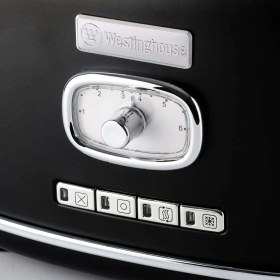Resim Westinghouse Ekmek Kızartma Makinesi - Retro Series 2 Slice Toaster Siyah 
