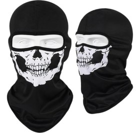 Resim Ebakbak Motosiklet Kurukafa Balaklava Güneş Koruyucu Rüzgar Geçirmez Motor Maske Yüz Koruma 