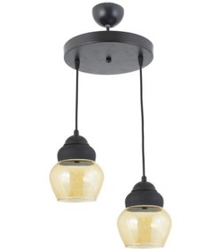 Resim Lüster Camlı Spor Model Modern Sarkıt Avize L 