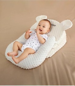 Resim Sunveno U Şekilli Bebek Yastığı + 10 & 15 Eğim Pedi, Polimer Dolgu, Anti-dökülmeli Yastık Kılıfı Çok Renkli 