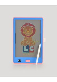 Resim 10 İnch Şeffaf Lcd Dijital 4 Adet Çizim Kartlı Tablet-mavi Mavi 