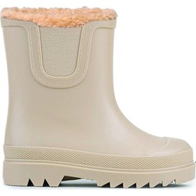 Resim Beige Bot Yağmur Kız Çocuk Lublın Toni Pons Raın Boots In Glossy Rubber Beige 