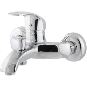 Resim Kupp Moon Banyo Duş Bataryası Pirinç Gövde Su Tasarruflu Banyo Duş Musluk Bataryası 