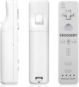 Resim Wii Remote and Nunchuck Controller Bundle with Charging Dock - 2 Pack Motion Plus Remotes, 2 Nunchucks, 1 Charging Station, Compatible with Nintendo Wii & Wii U - White 