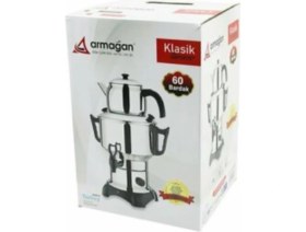 Resim Termostatlı Ev Tipi Semaver, 60 Bardak Kapasite ile Pratik Kullanım Sağlar 