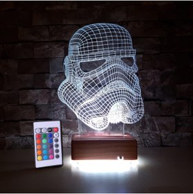 Resim Vipyol Doğumgünü Hediyesi Star Wars Askeri 3d Led Lamba Masa Lambası 