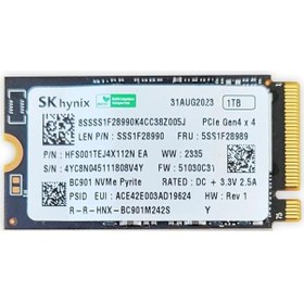 Resim Sk Hynix Hfs001tej4x112n 1tb 4500/3500mb/s M.2 2242 Pcıe 4.0 Nvme Ssd 