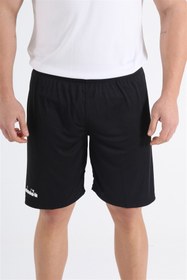 Resim Diadora Düz Siyah Antrenman - Spor Şort - Ddant-sort 