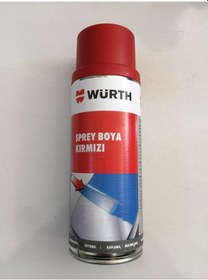 Resim Würth Sprey Tampon Boyası Oto Boyası Parlak Kırmızı Renk 