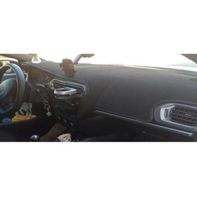 Resim LeeWillson Peugeot 301 Modellerine Uygun Torpido Koruma Halısı Siyah Kenar Renk Mavi 