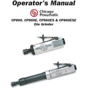 Resim CHICAGO PNEUMATIC CP860 Havalı Kalıpçı Taşlama 1/4" (6 Mm)- Air Molding Grinding Machine 