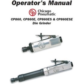 Resim CHICAGO PNEUMATIC CP860 Havalı Kalıpçı Taşlama 1/4" (6 Mm)- Air Molding Grinding Machine 