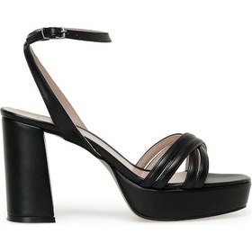 Resim İnci Fenıx 3fx Siyah Kadın Topuklu Sandalet Siyah 