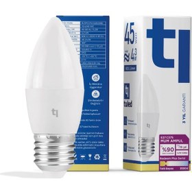 Resim Redeem Plus C37S E27 Mum Ampul, Titreşimsiz, Göz Konforu, 606 Lümen, Tatlı Beyaz, 3500 Kelvin 