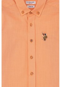 Resim U.s. Polo Assn. Erkek Çocuk Somon Gömlek Basic 50283994-vr047 Pembe 