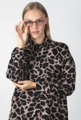Resim Angel Eyes Dikdörtgen Leopar Çerçeceli Unisex Güneş Gözlüğü Ae2160-c8 