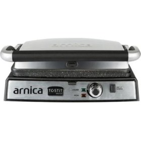 Resim Gri Maxi Granit Izgaralı Tost Makinesi, Şık ve Dayanıklı Tasarım 