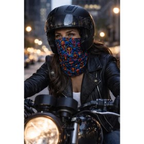 Resim Colizon Unisex Motosiklet Maskesi Bandana - Uv Korumalı Termal Outdoor Boyunluk-Buff 