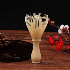 Resim 1 adet DIY Japon Seremoni Reçine Matcha Çırpıcı, Kahve ve Yeşil Çay Öğütme için Pratik Araç, Çay Hazırlığı için Chasen Fırçası. 