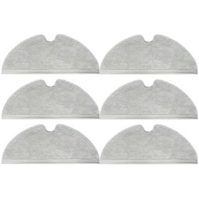 Resim Dreame L10 Pro Uyumlu Yüksek Kaliteli 6 Adet Mop-Tam Yüzey Kalın 