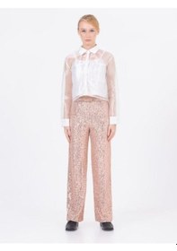 Resim Kız Çocuk Tül Bluzlu 2 Li Gömlek-14180-ekru Ekru 