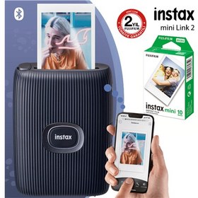 Resim Instax Mini Link 2 Akıllı Telefon Yazıcısı-10'lu Film Seti Beyaz 