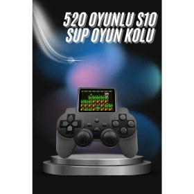 Resim İlk El Grup S10 Gamepad 520 Oyunlu Klasik Taşınabilir Retro Oyunlar Oyun Konsolu El Atarisi 