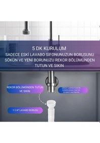 Resim Desiphon Lavabo Sifonları İçin Körüklü Boru 