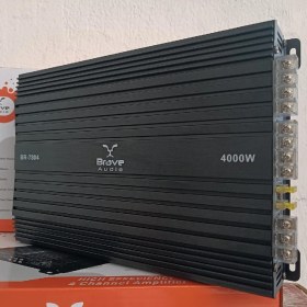 Resim Brave 4000W 4x50W Profesyonel 4 Kanal Oto Amfi – Güçlü Ses Performansı 
