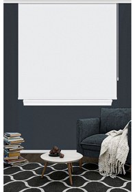 Resim Blackout Karartma Beyaz Stor Perde Işık Geçirmeyen Mutfak Camı Çocuk Odası Yatak Odası Perdesi Beyaz 