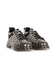 Resim Marcomen Erkek Sneaker Kalın Tabanlı Bağcıklı Günlük Ayakkabı 19094 Siyah/bej Siyah/bej Siyah - Bej 